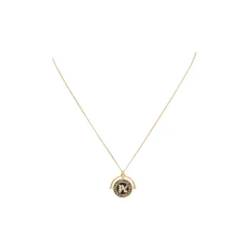 PALM ANGELS Metal Enamel Necklaces Men's Gold