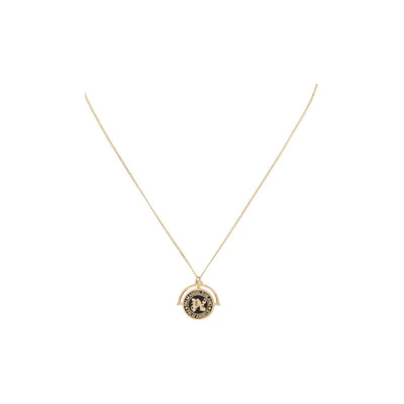 PALM ANGELS Metal Enamel Necklaces Men's Gold-0