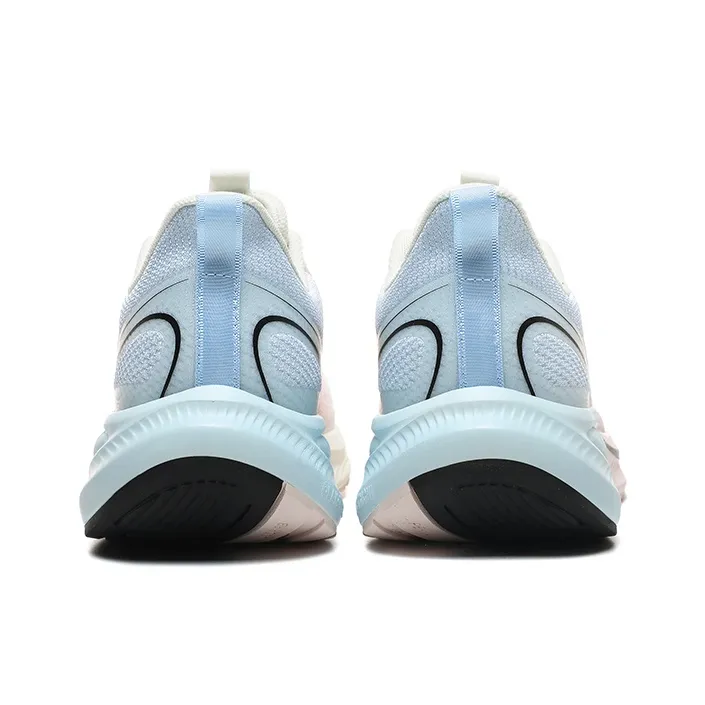 PEAK Attitude 7.0 Cushioning Anti-Slip And Wear-Resistant Low-Top Casual Running Shoes Men's White Pink Blue-5