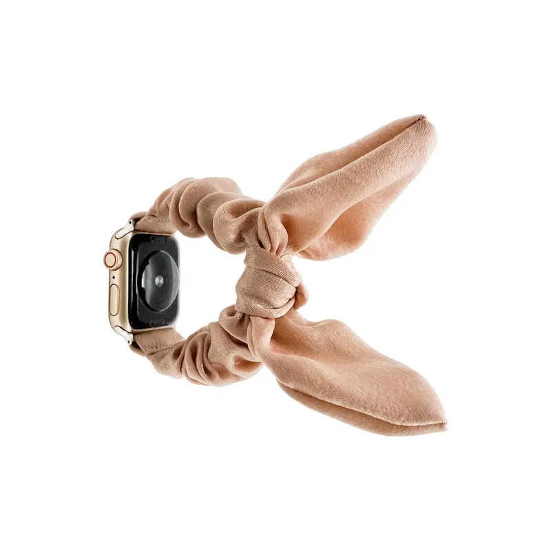 CHRROTA Watch Band Apple Compatibility Bowknot 3D Effect Ear Material-6