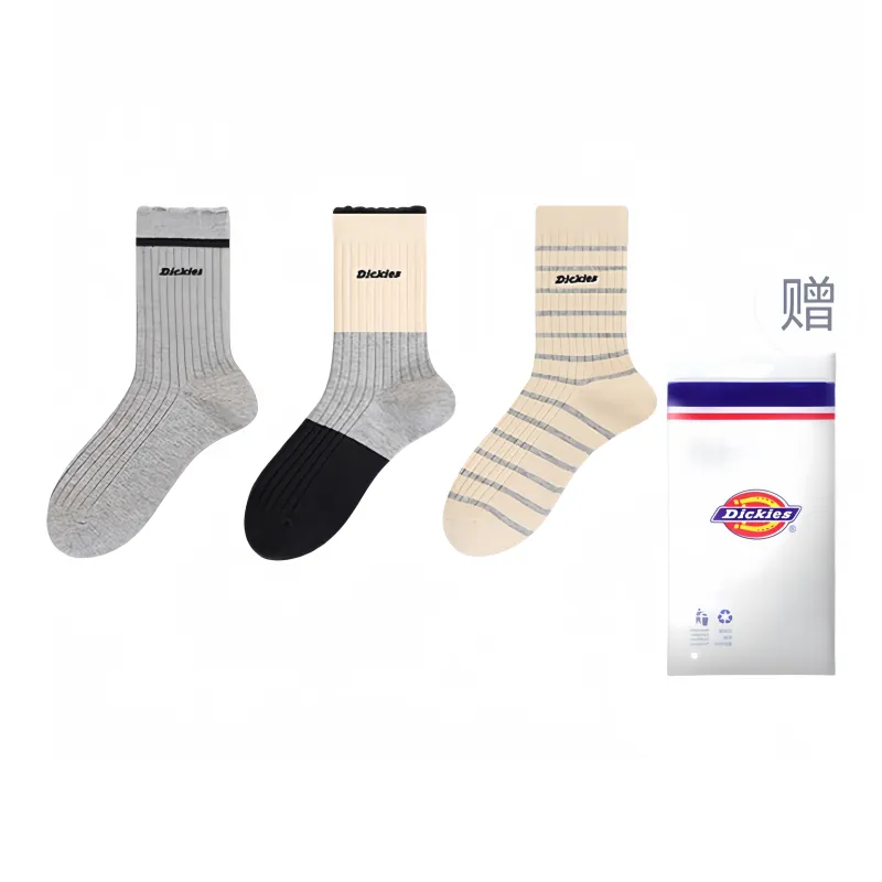 Dickies Thick Terry Warm Breathable Fall And Winter Crew Socks Unisex-3