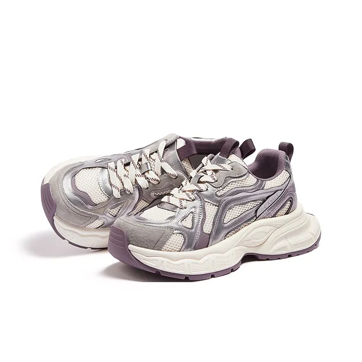 CAMEL Anti-Slip And Wear-Resistant Height Increasing Chunky Sneakers Women's-8