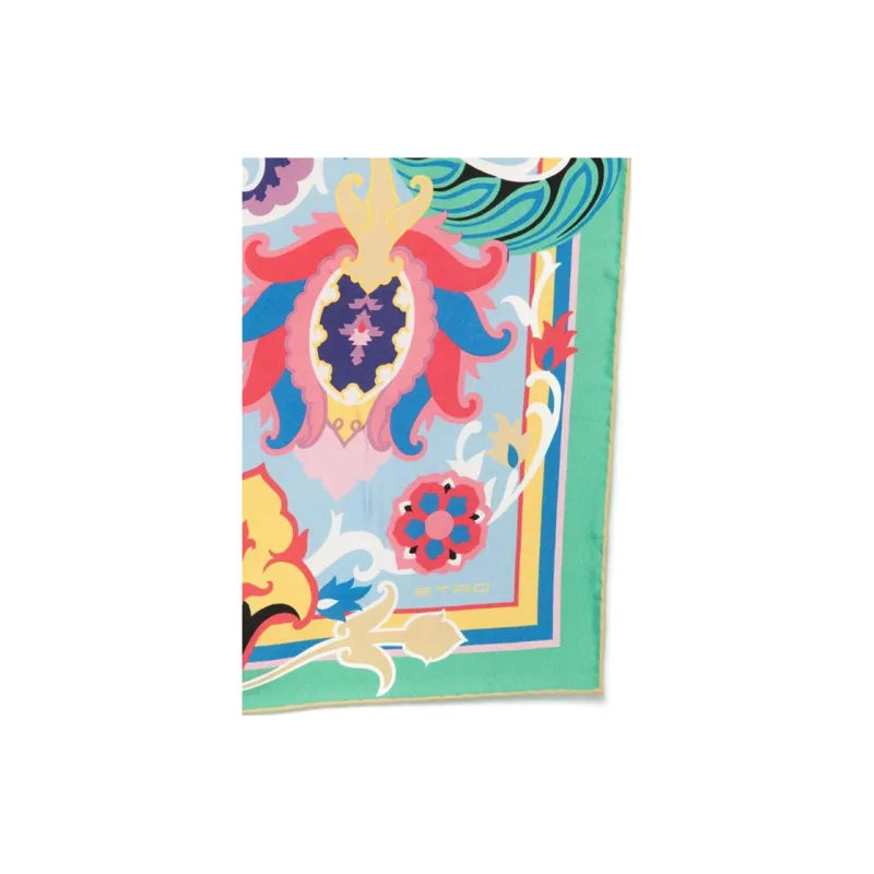 ETRO Contrast Border Turandot Foulard-1