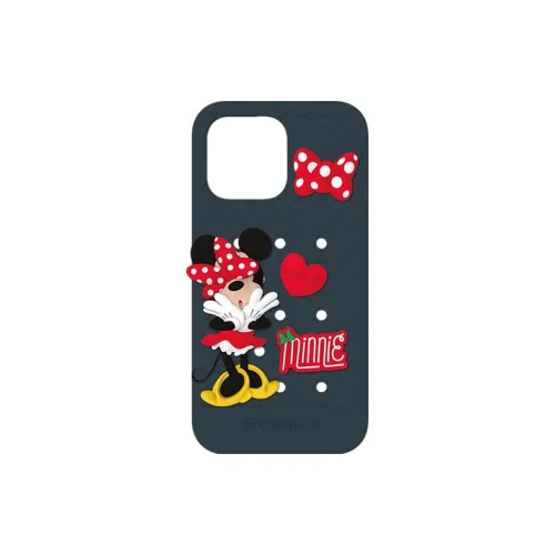 WONDERHOLE Silicone Material DIY Cave Phone Case Combo Set Minnie 01 Compatibility With IPhone 14/15/Pro/Max