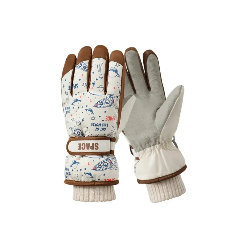 YUZHAOLIN Polyester Gloves Kids' Black-6