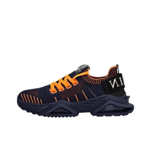 PHILIPP PLEIN Low Top Casual Shoes Unisex Navy Blue