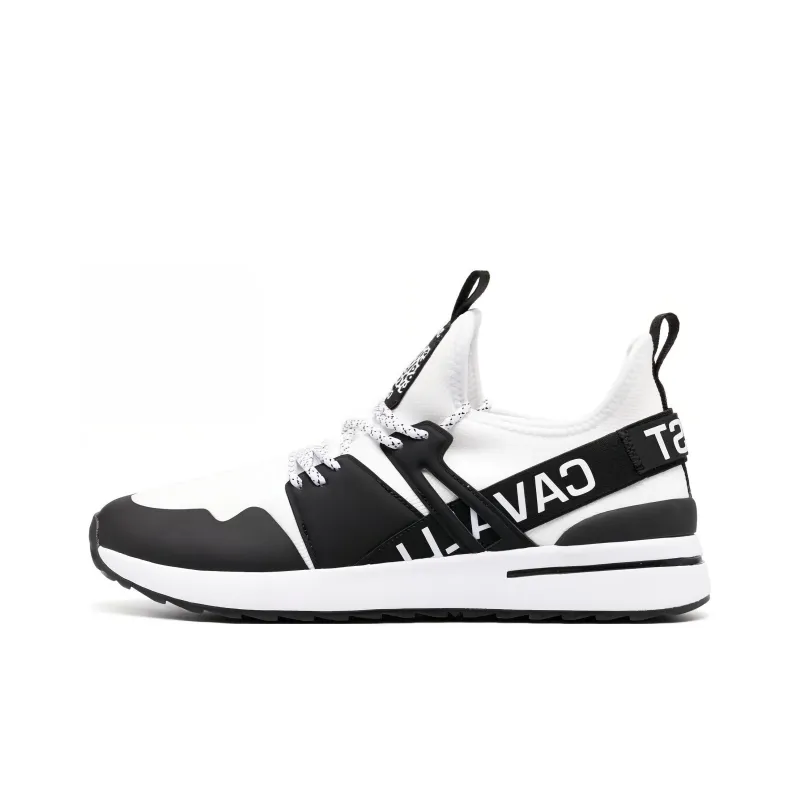 Just Cavalli Logo-strap Mesh Sneakers-0