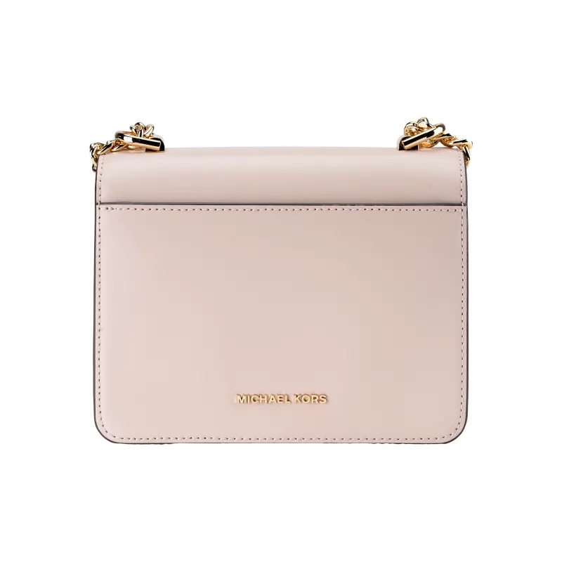MICHAEL KORS Jade Leather Shoulder Bag Crossbody Bag Extra Small Women's Nude Pink-4