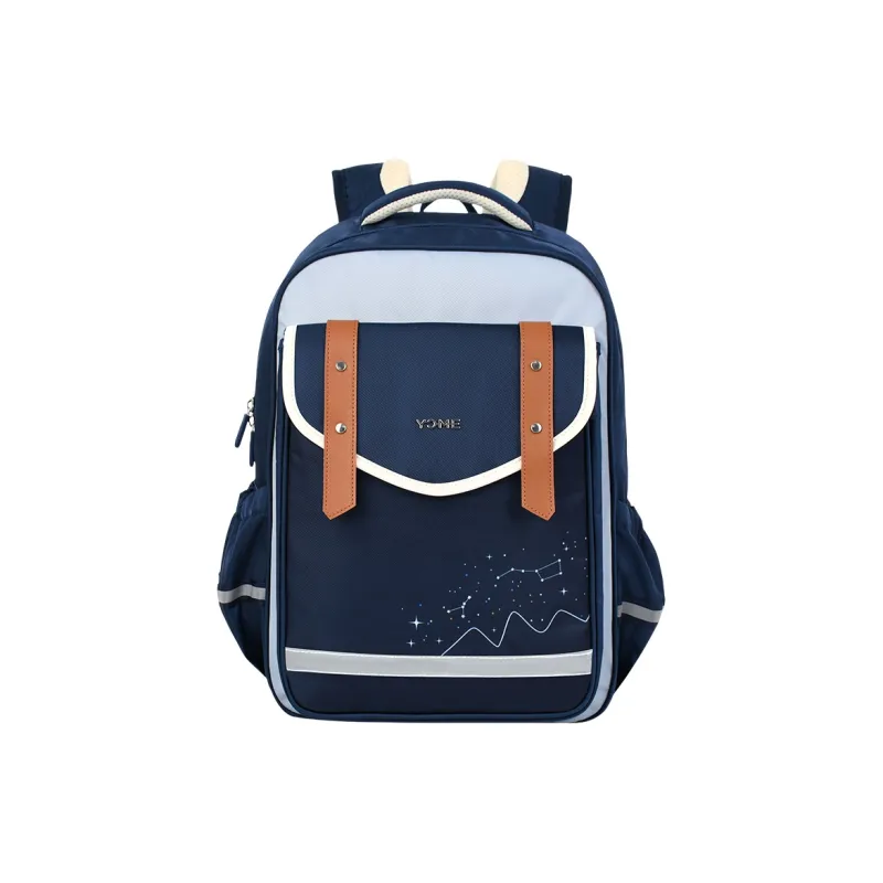 YOME Polyester Student Bag Large Size Blue Light Green-0