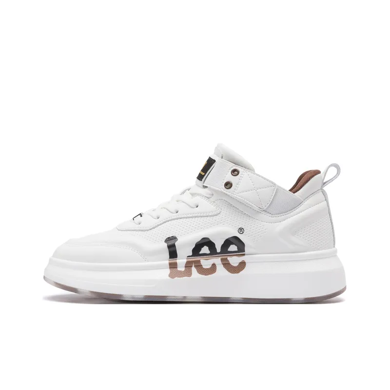Lee Cushioning Lightweight Breathable Height Increasing Mid Top Skateboard Shoes Men's-15