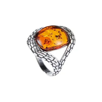 S&A S925 Silver With Amber Rings Women's