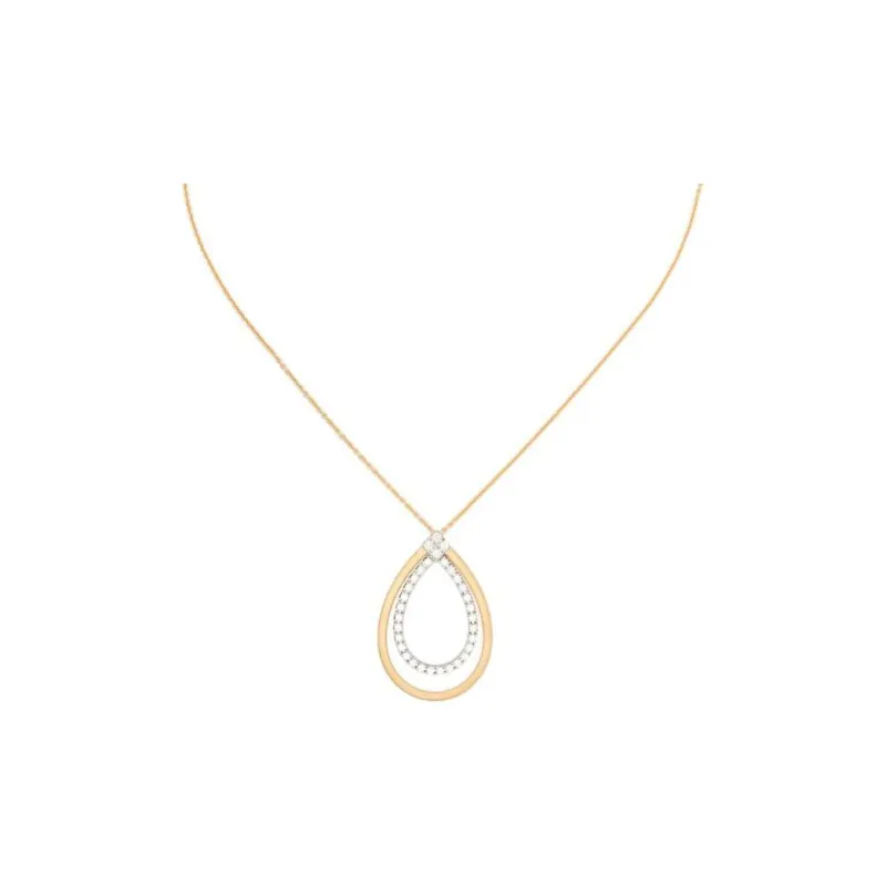 Marco Bicego 18K Yellow Gold Diamond Pendant Necklace-0