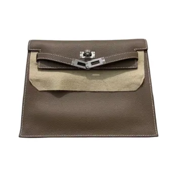 HERMES Kelly Danse Evercolor Calfskin Crossbody Bag Shoulder Bag Women's 18 Etoupe Elephant Gray