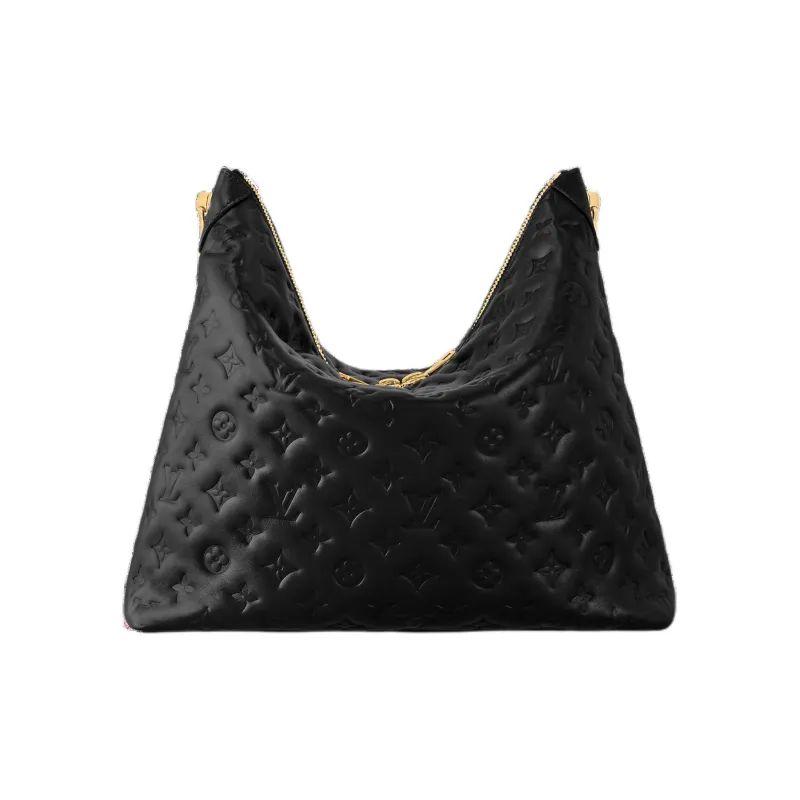 LOUIS VUITTON Coussin Calfskin Hobo Bag, Portable Crossbody Bag, Shoulder Bag Medium Size Women's Black-2