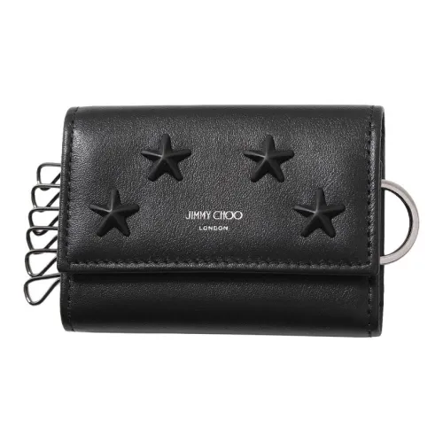 Jimmy Choo Leather Key Pouch Men's Black