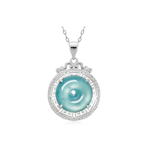 YUANYUXIANG Ice Glutinous Jadeite Necklaces Unisex