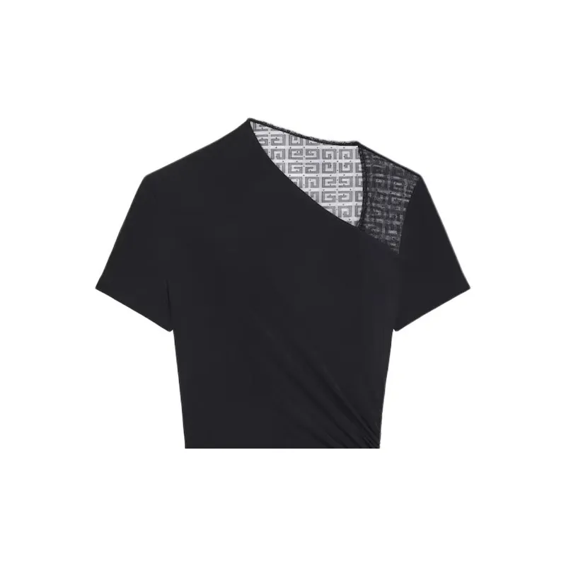 Givenchy 4G Lace Draped Top-3