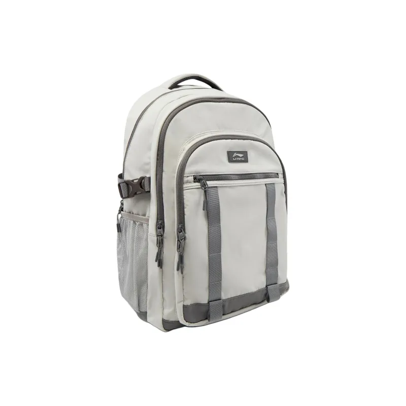 LiNing Sports Life Collection Polyamide Backpack Unisex Light Lime & Road Gray-1