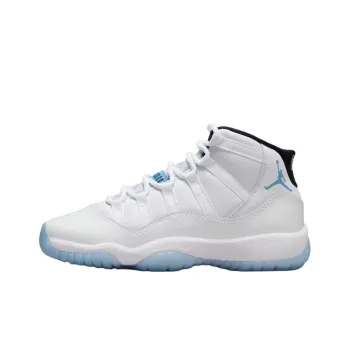 Jordan Air Jordan 11 Anti Kick Cushioning High Top Children's Basketball Shoes White Teenagers
