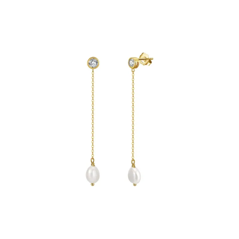 ZHENZHUAOMI Freshwater Pearl Drop Earrings Women's-1