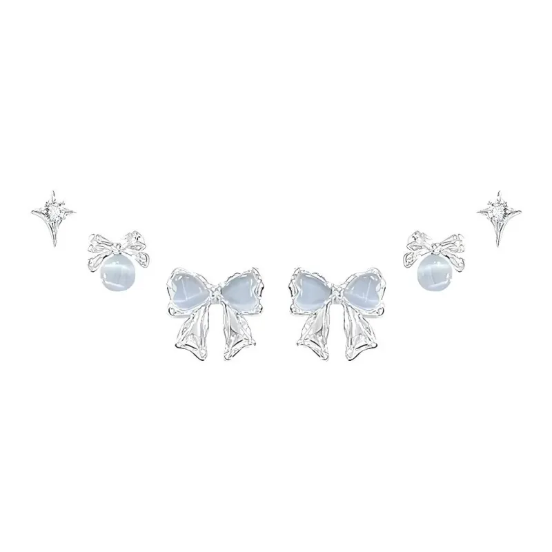 May10th S925 Silver Stud Stud Earrings Women's-0