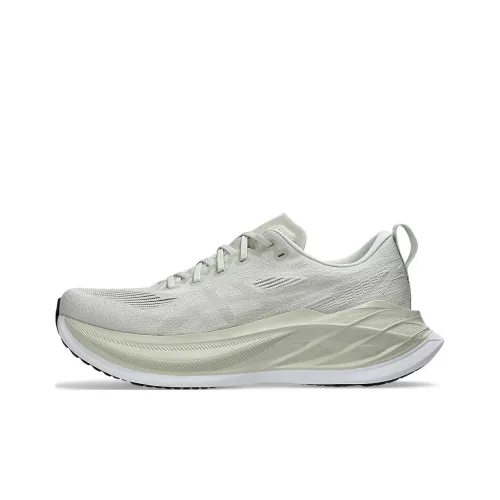 Asics SUPERBLAST 2 Anti Slip Wear Resistant Low Top Casual Running Shoes Men's Gray Green