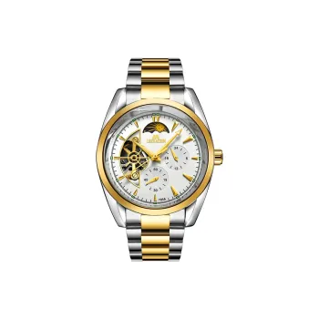 LIBER AEDON Mechanical Movement White Dial Men's Watches