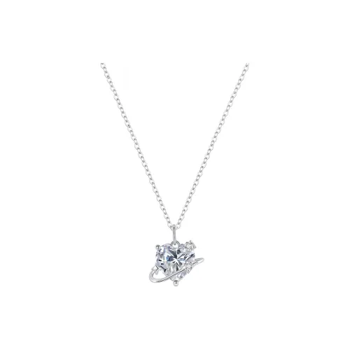 Heart Grass S925 Silver Necklaces Women's