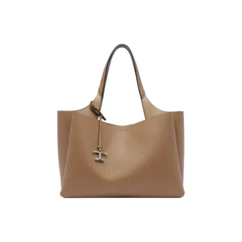 TOD'S T Timeless Logo Plaque Medium Tote Bag