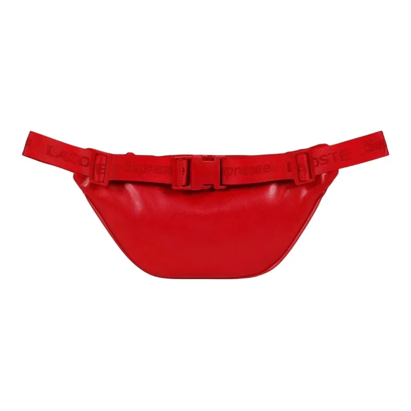 Supreme Leather Fanny Pack Unisex Red-1