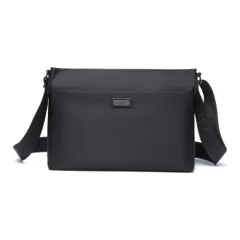 SEPTWOLVES Fabric Shoulder Bag Crossbody Bag Men's Black