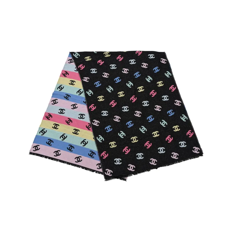 CHANEL Knit Scarves Women's Multicolor-1