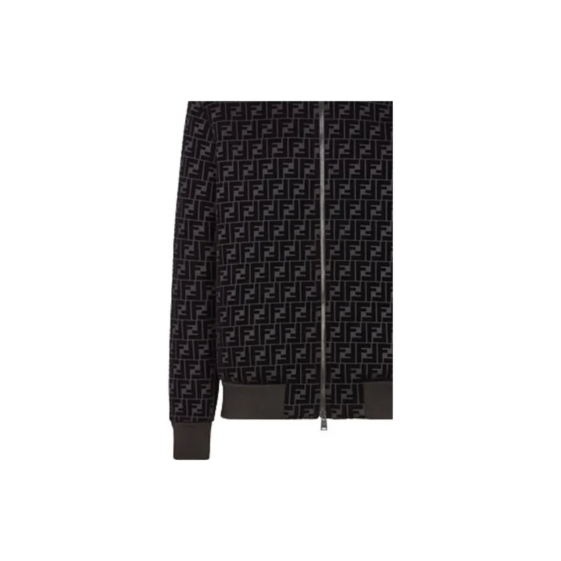 FENDI Sweatshirts Men Black-4