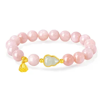 Lao Feng Xiang Hetian Jade Bracelets Green Jade Women's