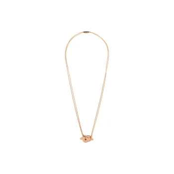 Ferragamo Logo Shaped Pendant Chain Linked Necklace