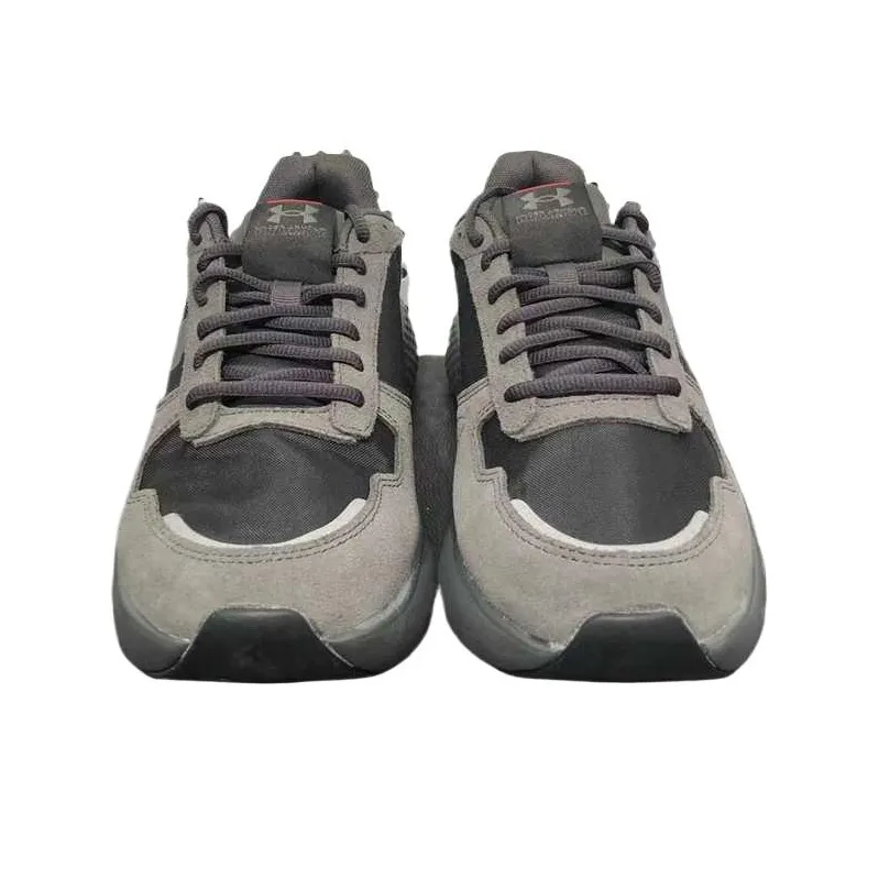 Under Armour Charged Decoy Cushioned Wear Resistant Slip Resistant Low Top Sprint Running Shoes Men's Black Gray Color-2