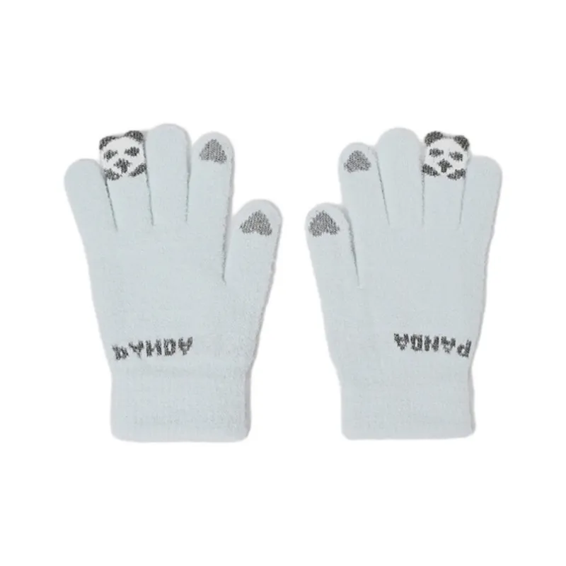 Ai Jiawei Plush Yarn Gloves Unisex-0