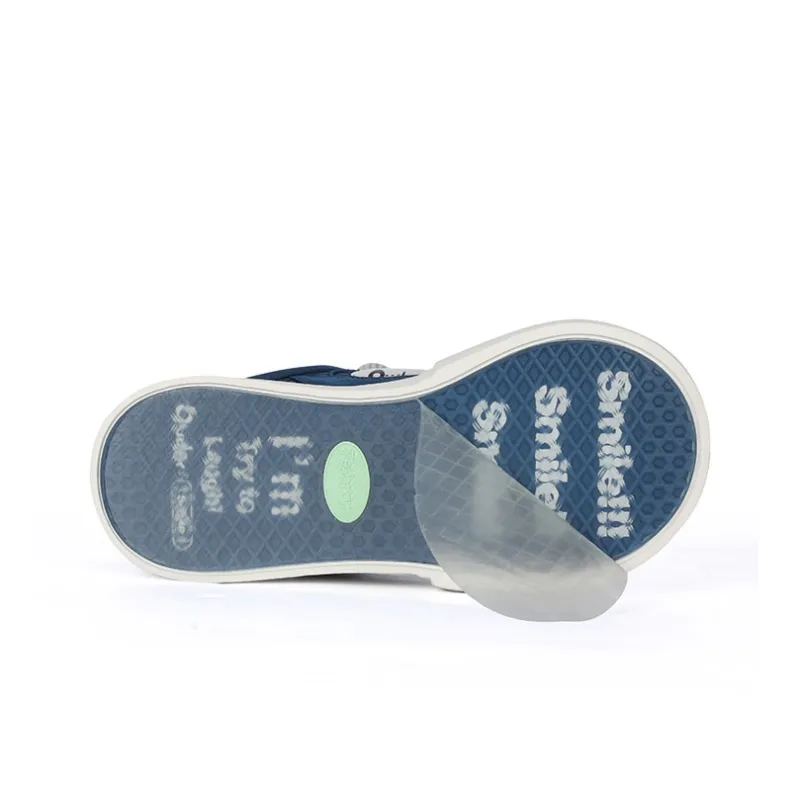Ouder Smiler Skateboard Shoes Unisex Low Top Blue/White-5