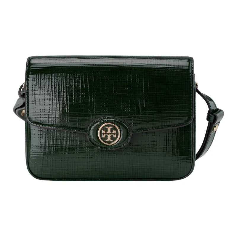 TORY BURCH Robinson Crosshatched Convertible Shoulder Bag-0