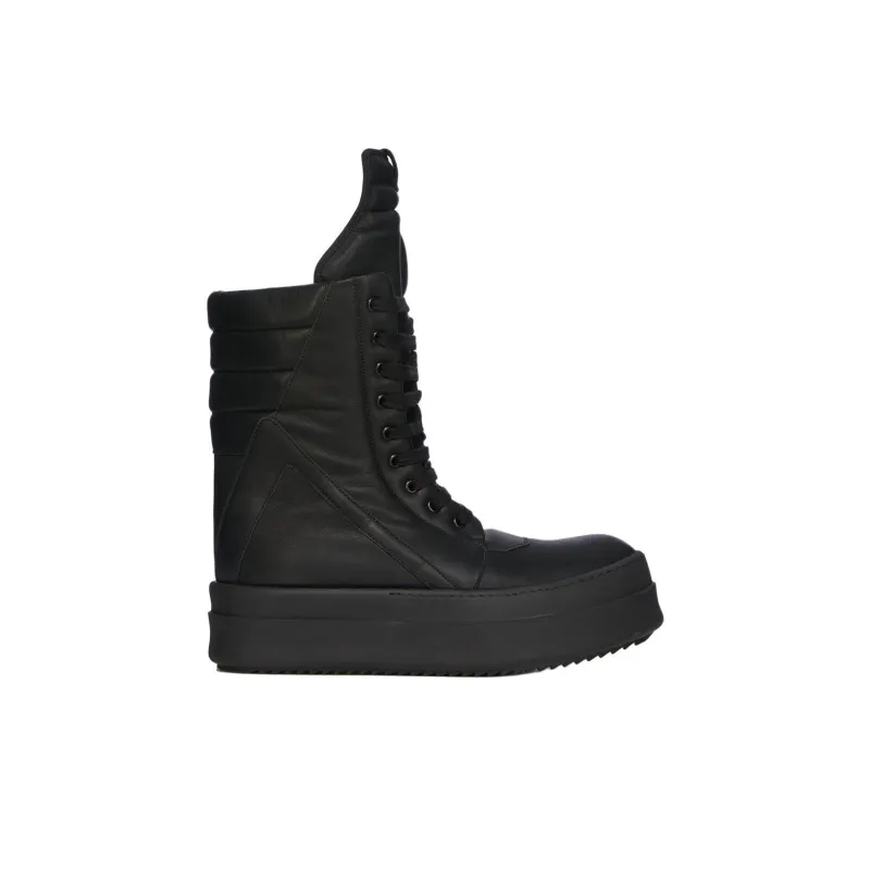 RICK OWENS/RO Hollywood High Top Skateboard Shoes Men's Black-1