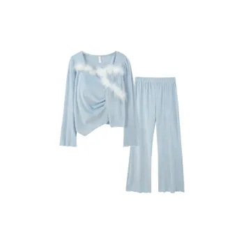 Sleeping Beauty Pajama Set Women's Light Blue