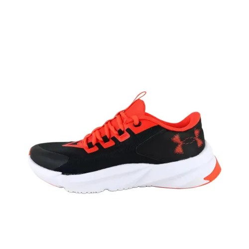Under Armour Scramjet 5 Anti Slip Wear Resistant Low Top Kids' Running Shoes Black Orange Teenagers