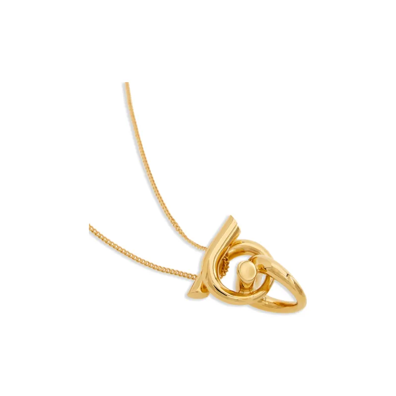 Ferragamo Gancini Pendant Necklace-2