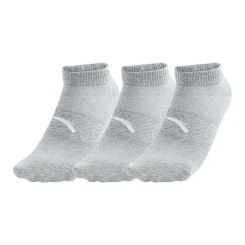 Anta Variety Training Collection Ankle Socks Unisex 3 Pack Light Heather Gray
