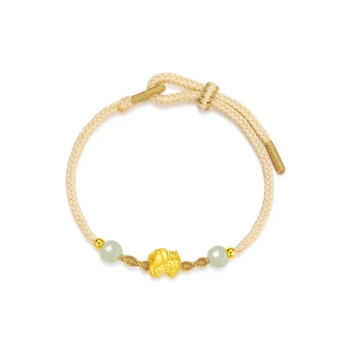MCLON Blessing Collection, Good Luck Solid Gold Fixed Price Gold Bracelet Women's