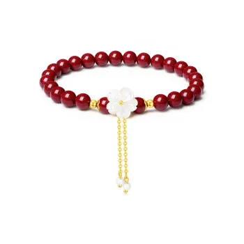 SEVEN COOK Cinnabar Jade Bracelets Women's