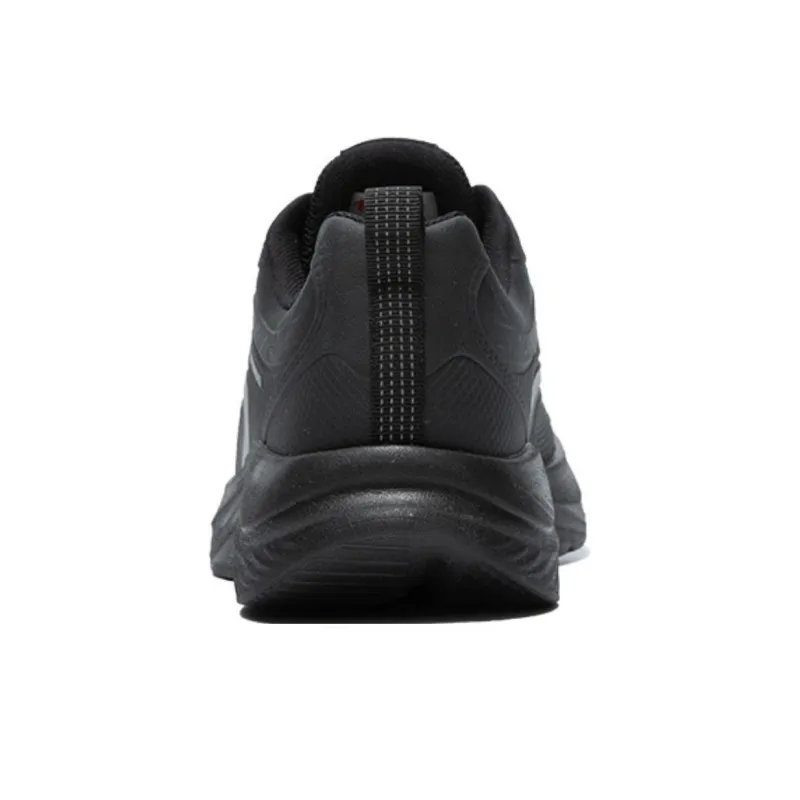 QIAODAN Anti Slip Wear Resistant Low Top Running Shoes Men's Black-3