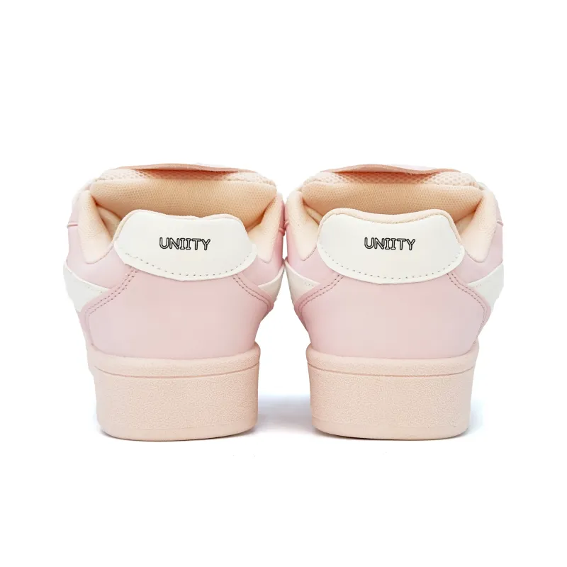 UNIITY Warm Lightweight Breathable Height Increasing Low Top Skateboard Shoes Women's Cherry Blossom Pink-4