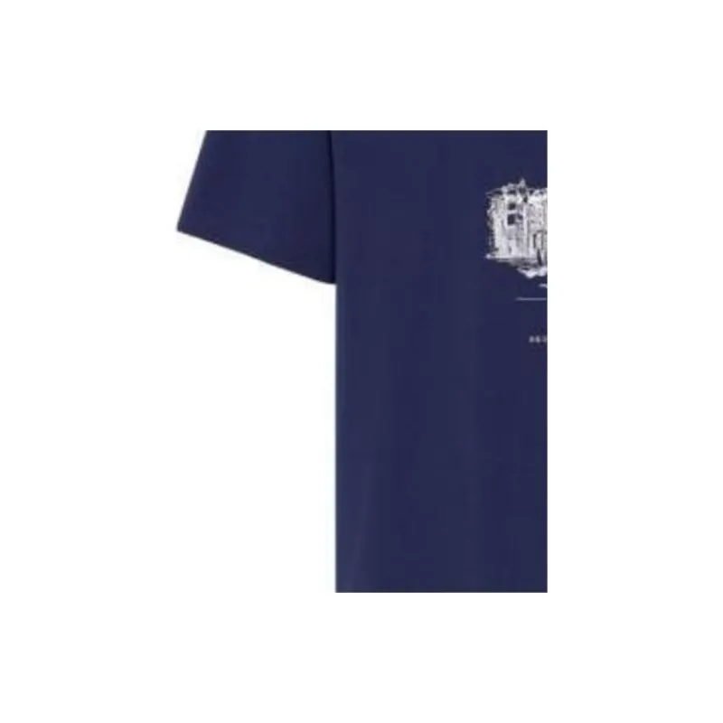 Brunello Cucinelli Hong Kong Graphic Printed Crewneck T Shirt-6