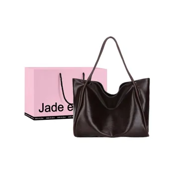 Jade En Plus PVC Shoulder Bag Regular Women's Black/White/Chestnut/Green